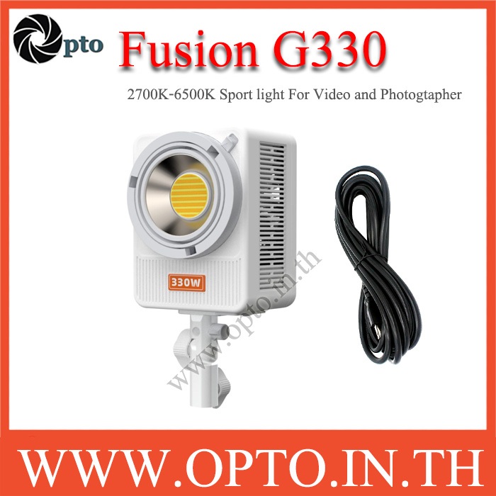 G330 White LED Bowens Flood Light 330w 2700-6500k ปรับค่าสีและปรับกำลังไฟได้ Sport Light ไฟLED สีขาว