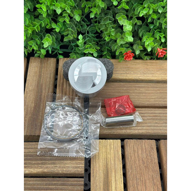 ลูกสูบ57หัวนูน2วาล์วลูก57หัวนูนสลัก13มิลปาดหลบวาล์ว2วาล์วใส่เวฟ125ได้ทุกรุ่นรถไม่เกินปี2022