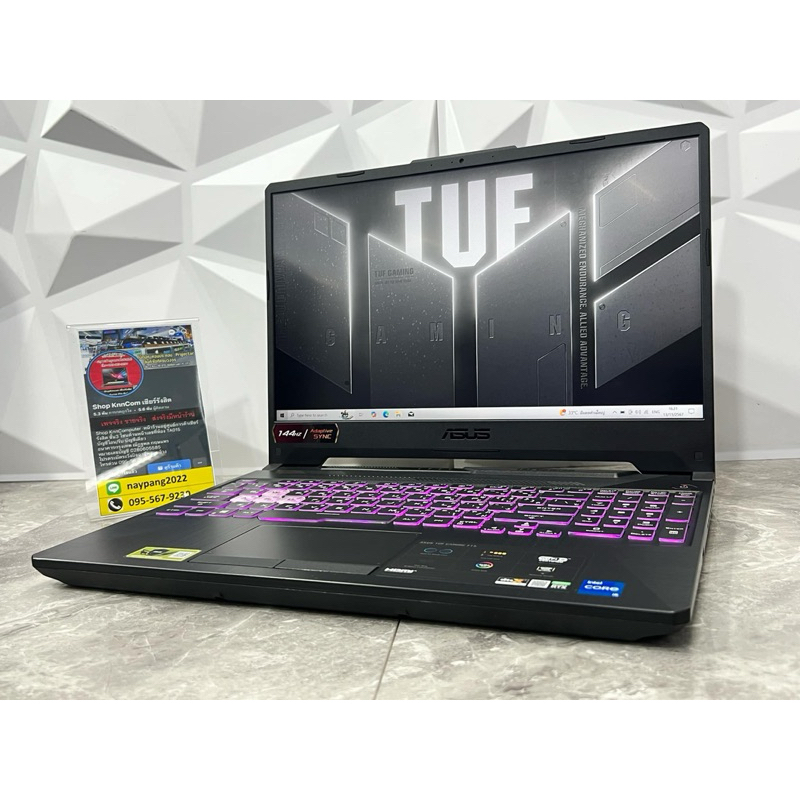 Asus TUF Gaming F15 FX506HCB มือสองประกันร้าน 3 เดือน RTX 3050 4 GB Ram 16 GB