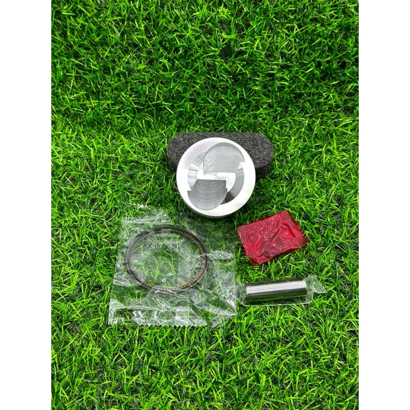 ลูกสูบ57หัวนูน2วาล์วลูก57หัวนูนสลัก13มิลปาดหลบวาล์ว2วาล์วใส่เวฟ125ได้ทุกรุ่นรถไม่เกินปี2022