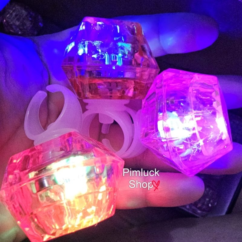พร้อมส่งร้านไทยแหวนไฟกระพริบ Led แหวนมีไฟงานปาร์ตี้