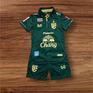 ชุดบอลเด็กคอปกสีพื้นสดใสเด็กหญิงชายใส่ได้มีไซร้เด็ก1ถึง13ขวบผ้าโพลีเอสเตอร์ใส่สบายไม่ร้อน