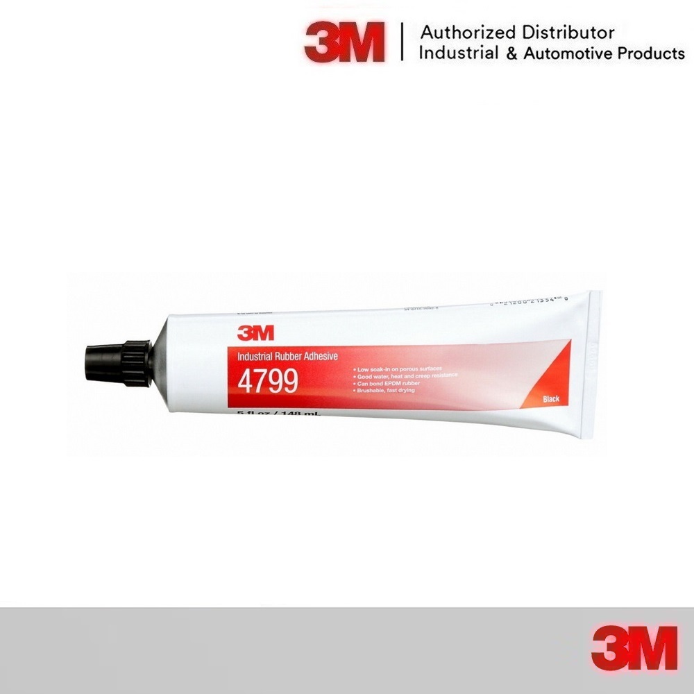 3M กาวติดขอบยางทั่วไป อุดรอยรั่วต่างๆได้ดี สีดำ 5 ออนซ์ Weatherstrip Adhesive 4799