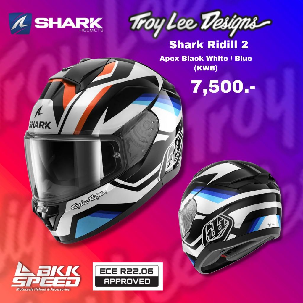 Shark Ridill2 x Troy Lee Design - APEX KWB แว่น 2 ชั้น