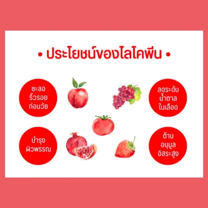 ไลโคปีน กิฟฟารีน สารสกัดจากมะเขือเทศ ผสมวิตามินซี thumbnail 4
