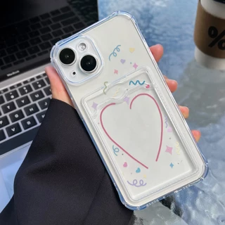 เคสโทรศัพท์ For iPhone 13 11 17 pro max Case iPhone 11 15 16 pro max 14 12 pro max XR XS Max 7 8 Plus ช่องใส่การ์ด