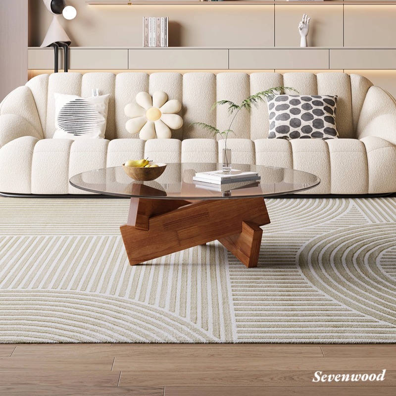 Sevenwood โต๊ะกาแฟ โต๊ะข้าง โต๊ะรับแขก 70/80ซม สไตล์โมเดิร์น โต๊ะกลางโซฟา