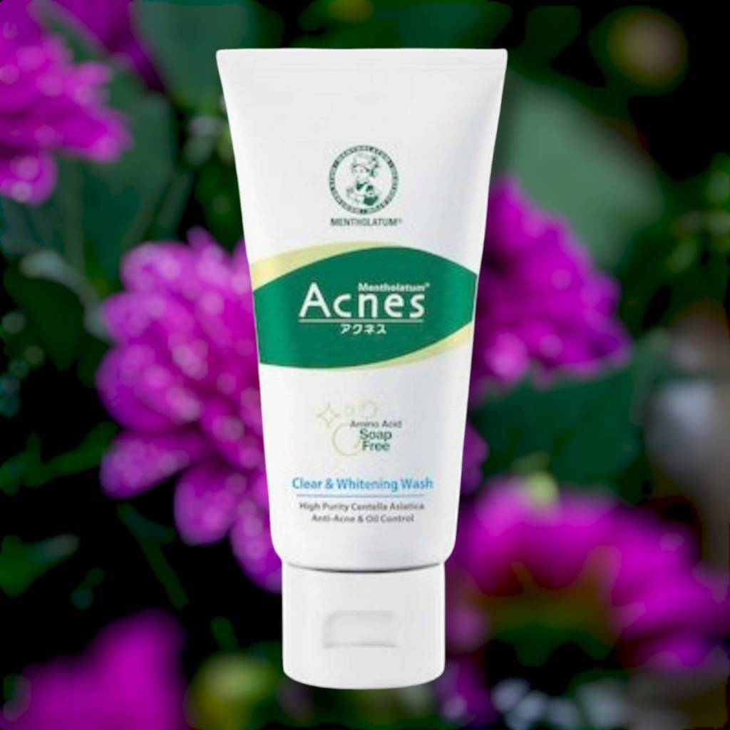 โฟมล้างหน้า เมนโทลาทัมแอคเน่ส์ไวท์ 50 กรัม  Mentholatum Acnes Clean&Whitening Wash