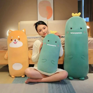 หมอนตุ๊กตาสัตว์ 📍หมอนข้างหมา ไดโนเสาร์ หมู ยาว 60cm หมอนตุ๊กตา ของขวัญวันเกิด ขนนุ่ม น่ารัก
