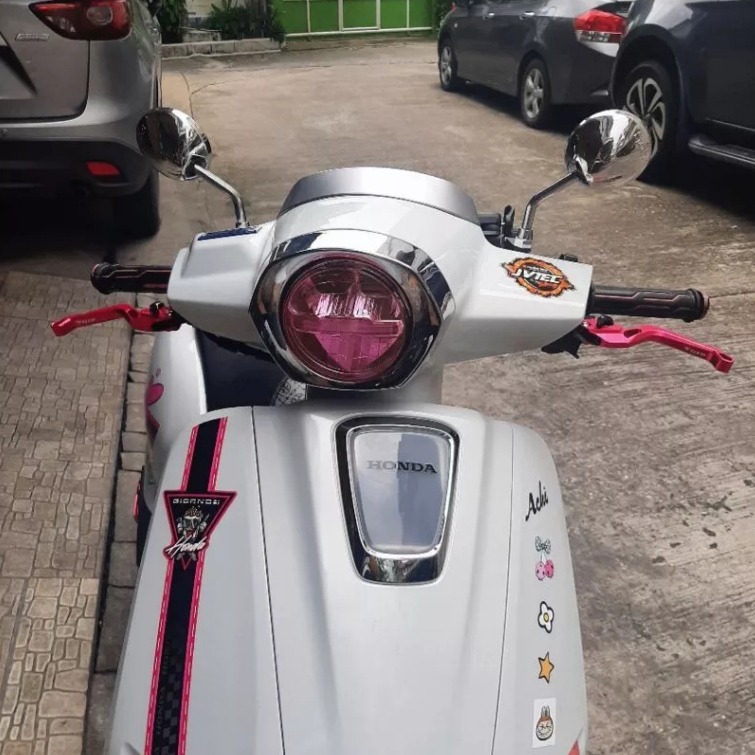 ชุดแต่ง GIORNO125 ABS / CBS สีชมพู ตะขอ มือเบรค พักเท้าหลัง พื้นเท้าหน้า ตุ้มปลายแฮนด์ *ขายแยกชิ้น* - รูปที่ 3