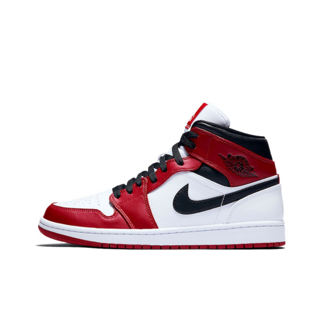Jordan Air Jordan 1 mid "chicago"รองเท้า Unisex sneakers ของแท้100%
