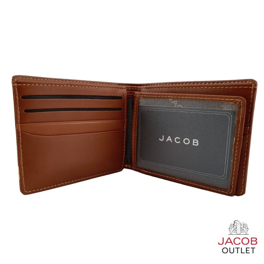 JACOB กระเป๋าสตางค์ ช่องใส่การ์ดหลายช่อง ช่องภาพ - รุ่น 21922