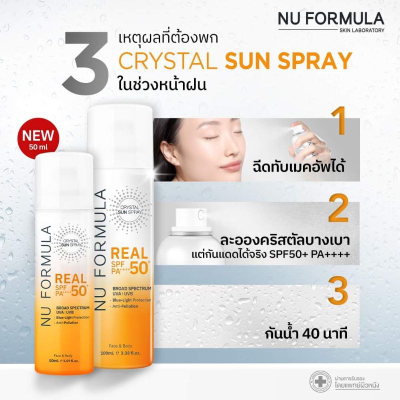 สเปรย์กันแดดคริสตรัลnuformula