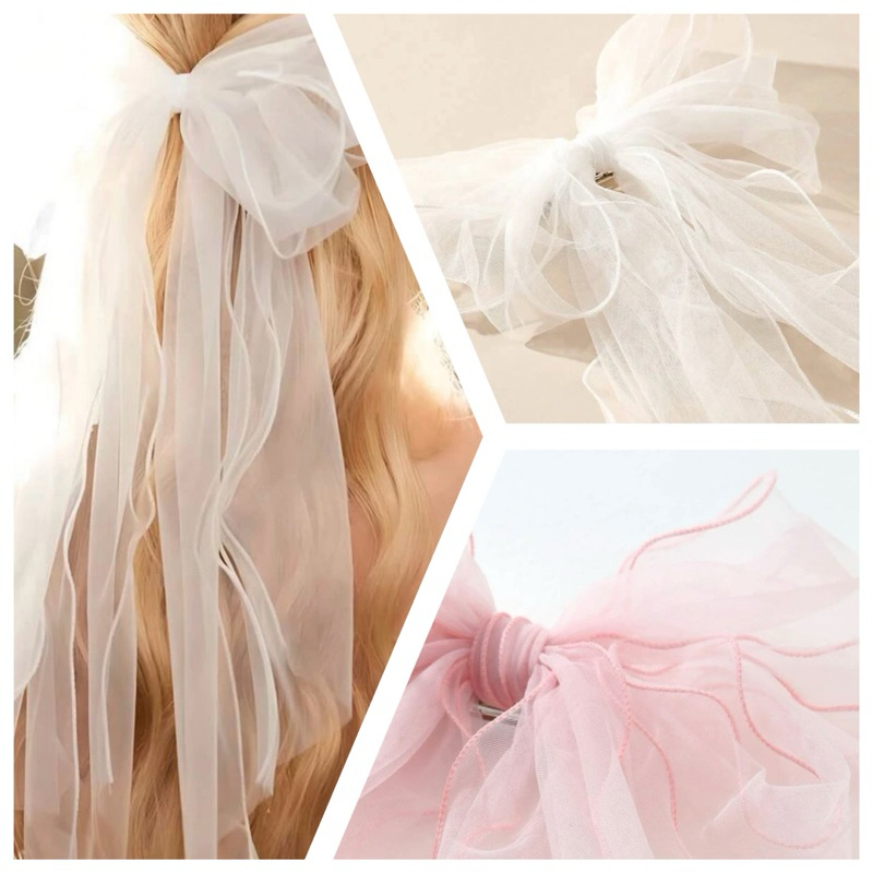 โบว์ติดผมเจ้าสาว งานเลี้ยง งานราตรี งานหมั้น พร้อมส่ง