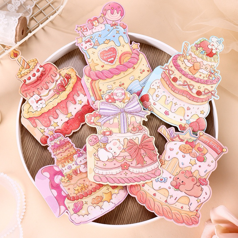 (แบบY1) การ์ดอวยพรวันเกิด Birthday Card การ์ดสำหรับร้านเค้กร้านดอกไม้ การ์ดอวยพรราคาถูก