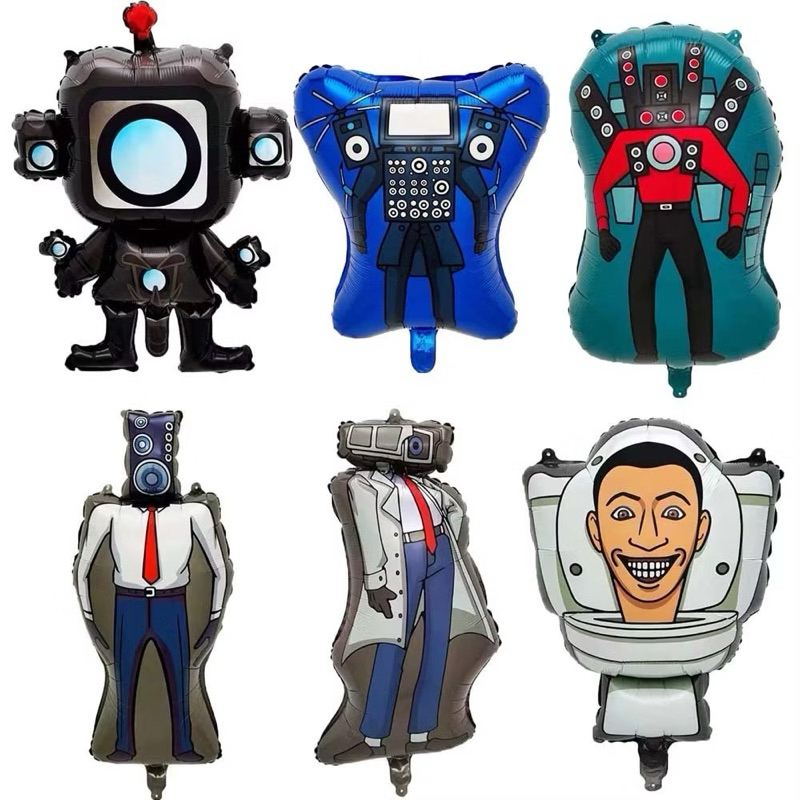 ลูกโป่งSkibidi รวมตัวละครหัวชักโครก ชักโครกที่ซ่อนอยู่ในเเมพเกมส์ Skibidi toilet Roblox