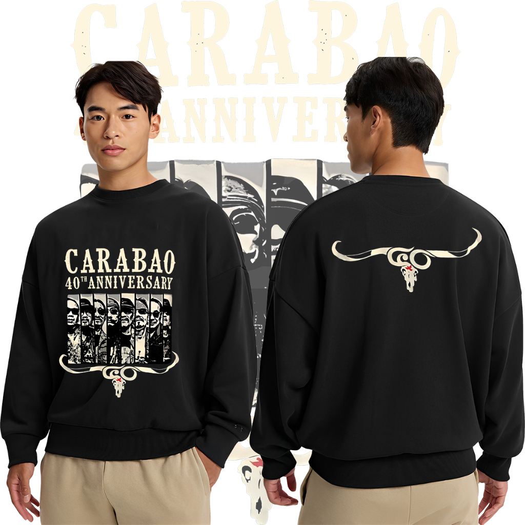 Carabao เสื้อยืดแขนยาว ตำนานแฮนด์แอ๊ด เหล็กรี เสื้อยืดคาราบาว ผ้าคาราบาว Cotton ใส่สบาย ไม่หด ไม่ย้ M-3XL #08