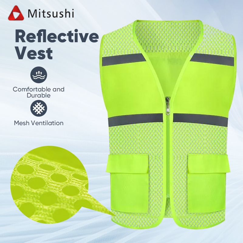 Mitsushi เสื้อกั๊กสะท้อนแสงเพื่อความปลอดภัย