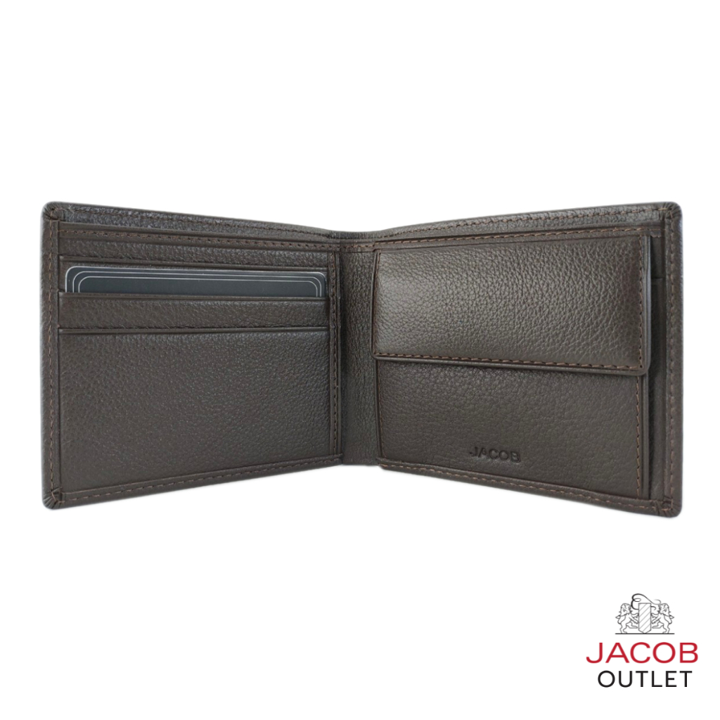 JACOB กระเป๋าสตางค์ชายพร้อมช่องเก็บเหรียญ - รุ่น SMITH 22180