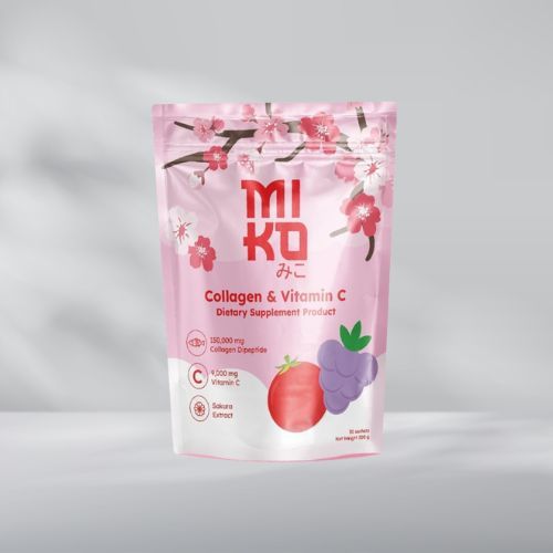 MIKO Collagen Dipeptide Vitamin C คอลลาเจน วิตามินซี 1ห่อ30ซอง