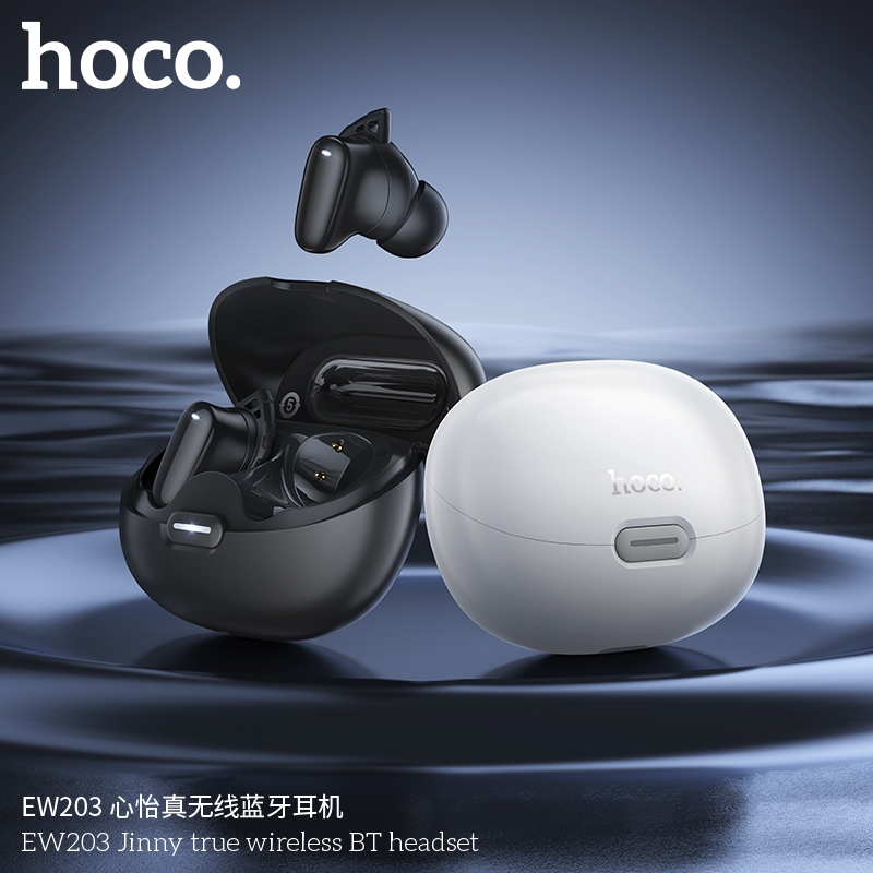 ชุดหูฟังไร้สาย HOCO EW203 Compact TWS Headset พกพาสะดวก ใช้งานต่อเนื่องนานถึง 7 ชั่วโมง