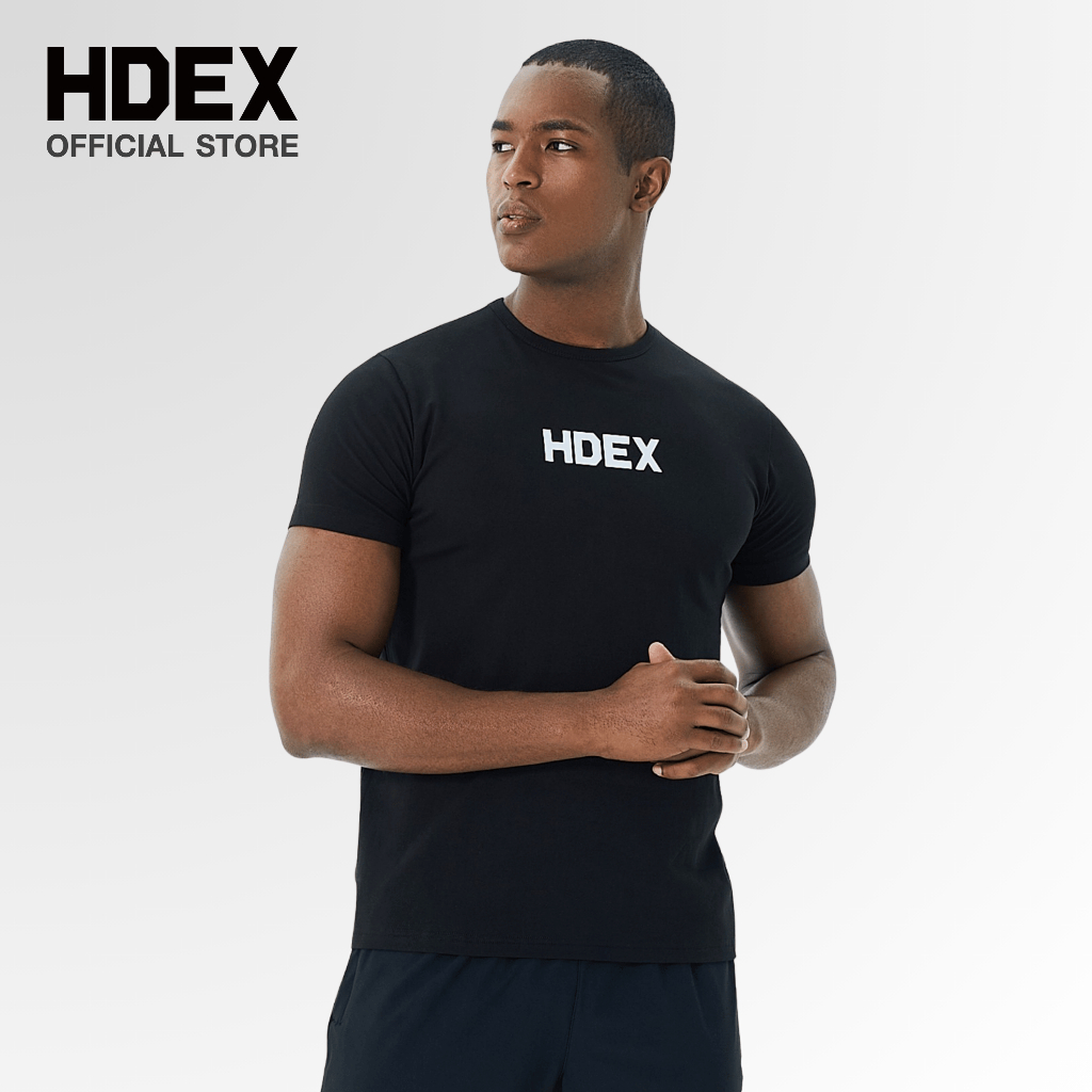 HDEX Main Logo Air Muscle Fit Short Sleeve เสื้อยืดแขนสั้นรัดรูปสวมใส่สบาย