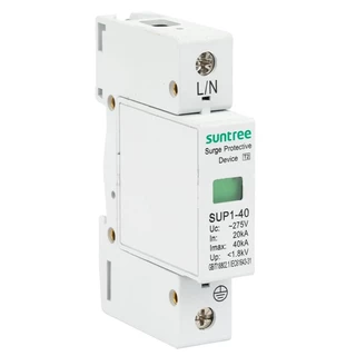 SUP1H-40 Surge Protective Device SPD 20KA/40KA กันฟ้าผ่า 1P 2P 3P 4P สำหรับไฟบ้านAC SUNTREE