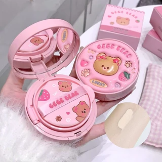 คุชชั่น ลายหมี Air Cushion คุมมัน เคลือบ หน้าใส กันน้ำ ปกปิด กันเหงื่อ ให้ความชุ่มชื้น ปกปิดดีเยี่ย เนื้อแป้งละเอียด