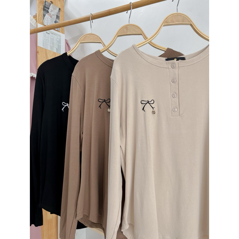 เสื้อ TR ปักโบว์ น่ารัก