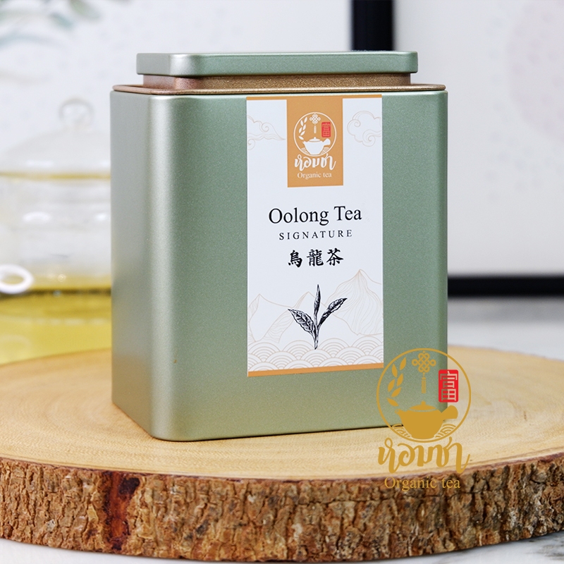 ชาอู่หลง ยอดน้ำค้าง "หอมชา ซิกเนเจอร์" กลิ่นหอมหวาน ลื่นคอ ละมุนลิ้น HomCha Oolong tea 150g