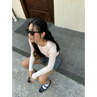 CoCo Top 🩰 เสื้อแขนยาวพอดีตัว (beamed.bkk)