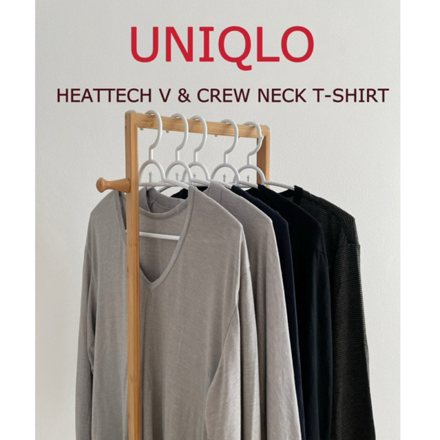 Uniqlo Heattech Crew Neck T-shirt / เสื้อฮีทเทคผ้านุ่ม  มือสอง