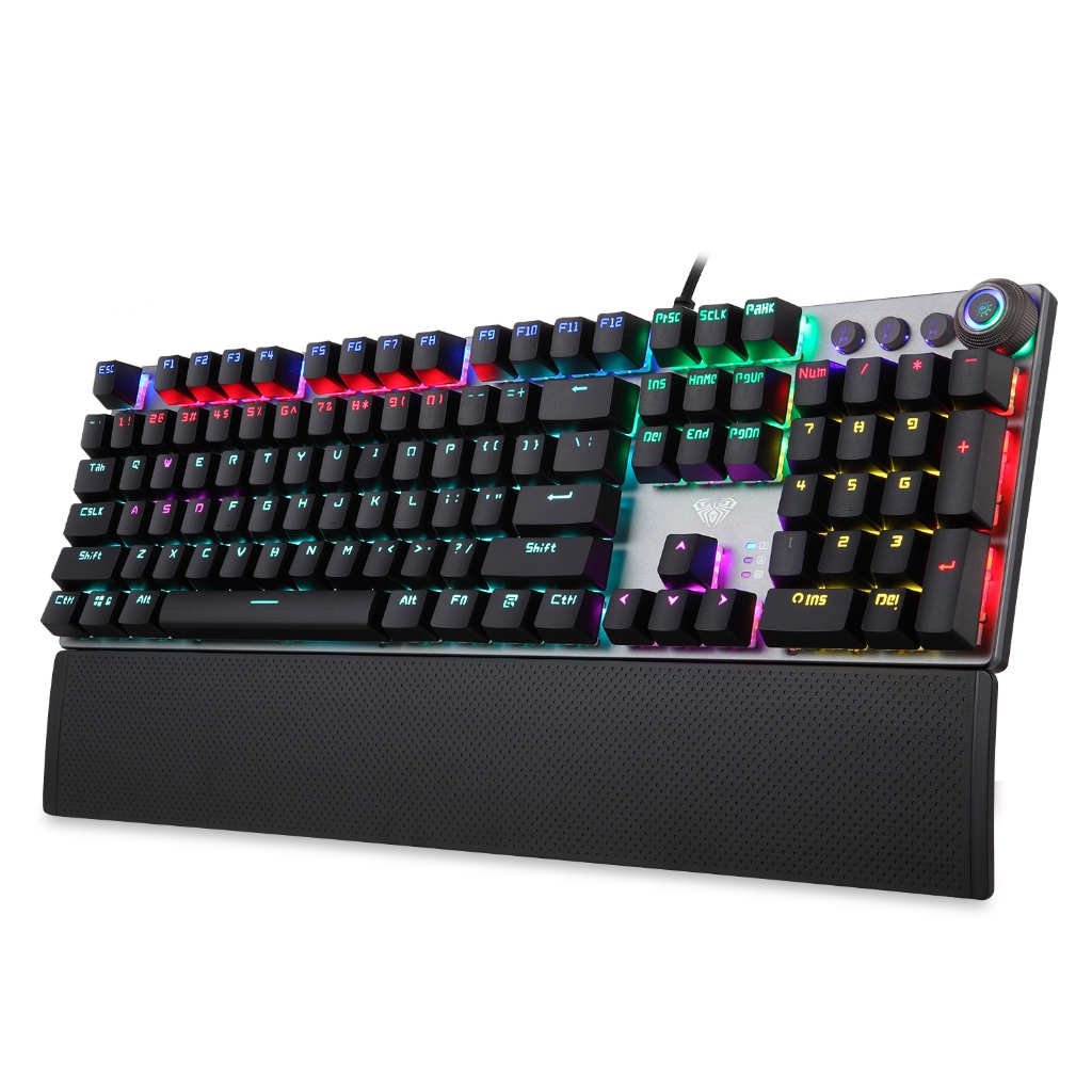 คีย์บอร์ด AULA F2058 , F2088 & LECOO KG1102 Mechanical Keyboard Gaming คีย์บอร์ดมีไฟ คียบอดเล่นเกมส์ ประกันศูนย์ไทย รูปที่ 5