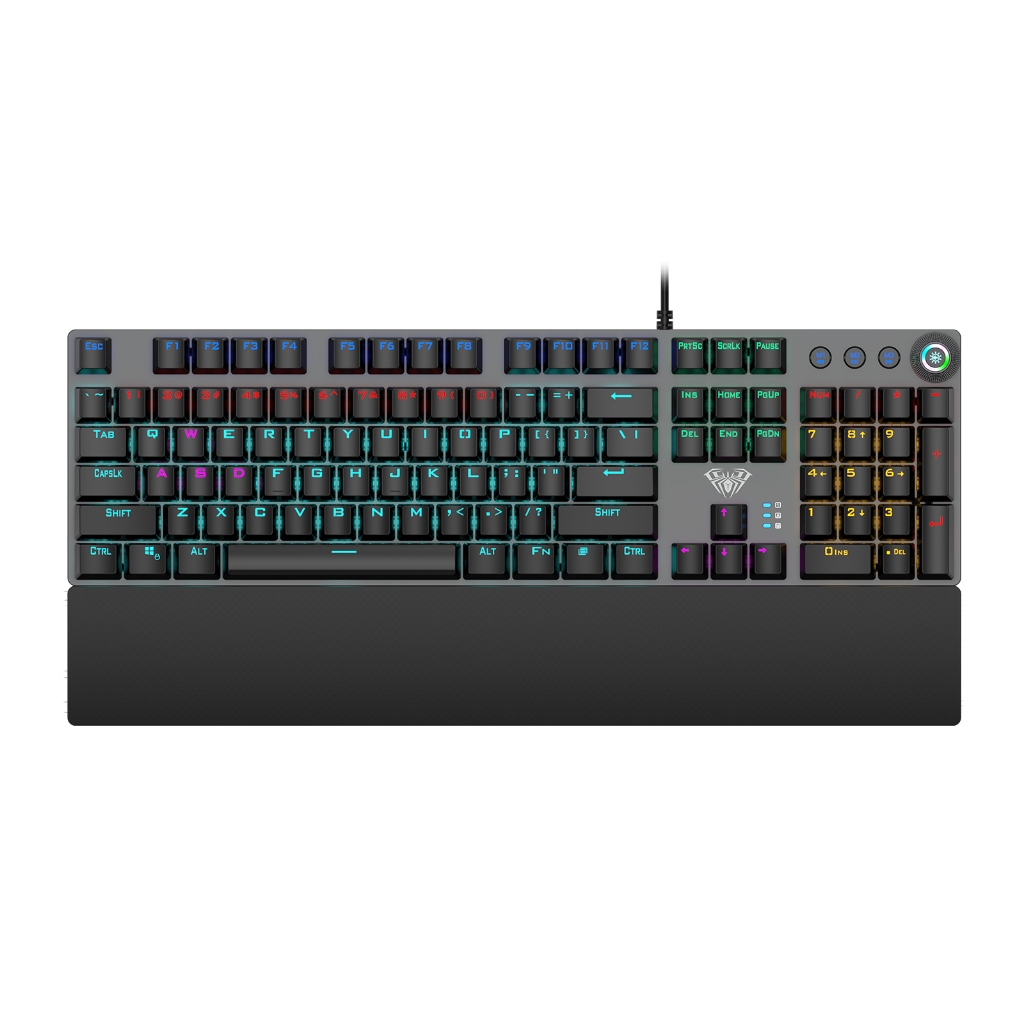คีย์บอร์ด AULA F2058 , F2088 & LECOO KG1102 Mechanical Keyboard Gaming คีย์บอร์ดมีไฟ คียบอดเล่นเกมส์ ประกันศูนย์ไทย รูปที่ 6