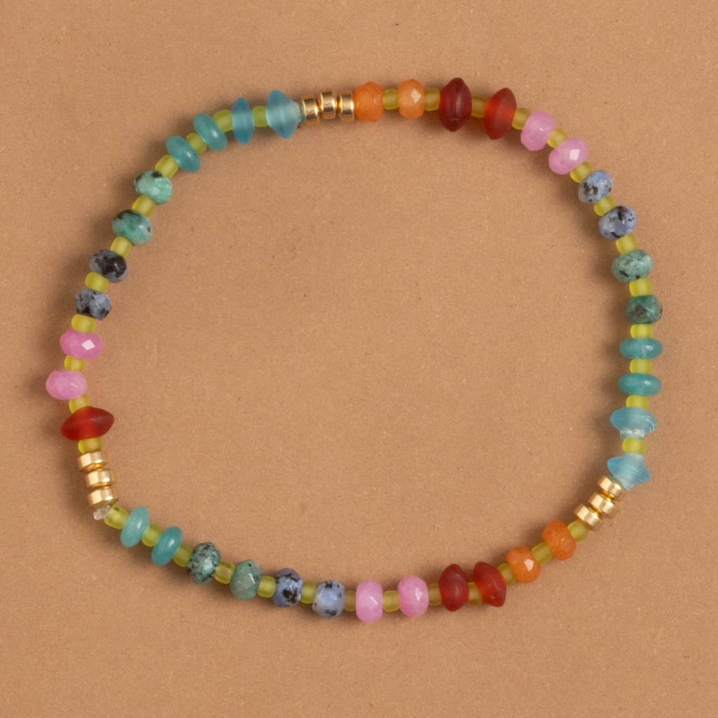 CANDY MIX CRYSTAL BEADED BRACELET