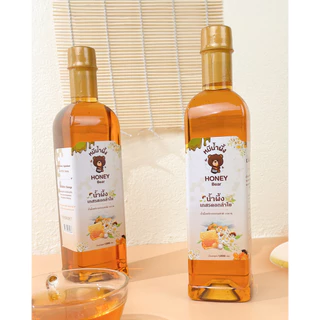น้ำผึ้งเกสรดอกไม้ป่า เกสรดอกลำไย (HONEY BEAR) 1000 กรัม น้ำผึ้งแท้ 100% ไม่มีสารกันบูด ไม่ผสมน้ำตาล มาตรฐาน อย.GMP HACCP