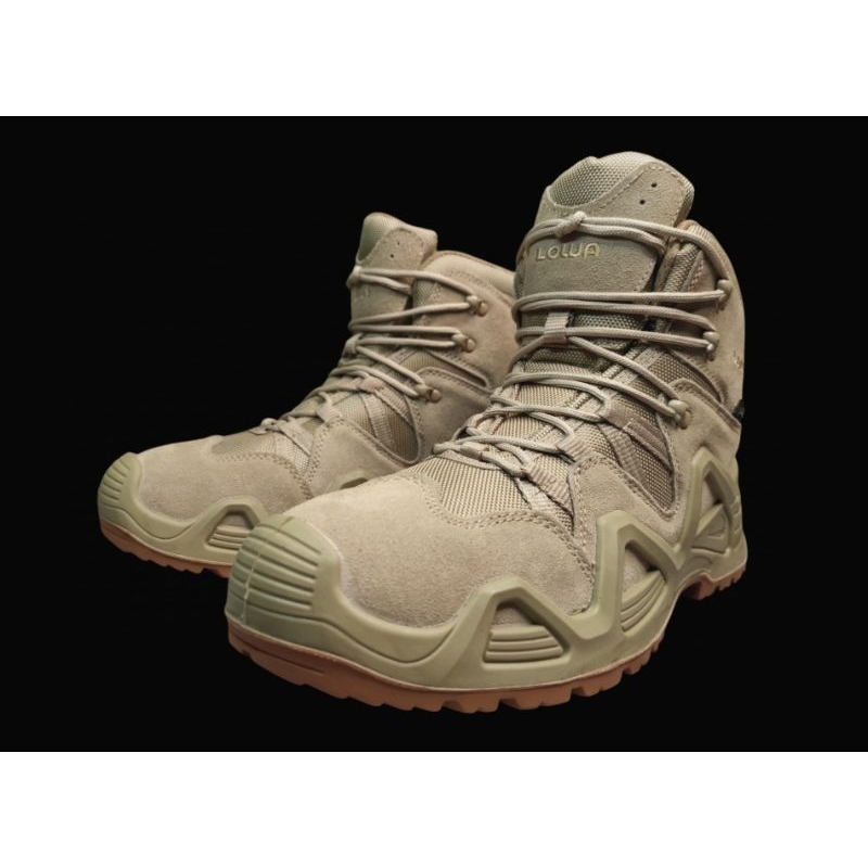 รองเท้าเทคติคอล ยี่ห้อ Lowa รุ่น  Zephyr GTX MID TF Boots - Desert สีทะเลทราย หุ้มข้อกลาง กันลื่น หน