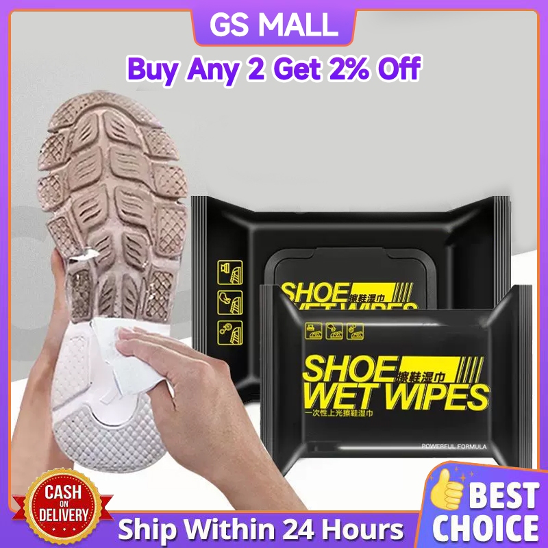 พร้อมส่ง ผ้าเปียกทำความสะอาดรองเท้า Quick wipe ทิชชู่เปียกเช็ดรองเท้า