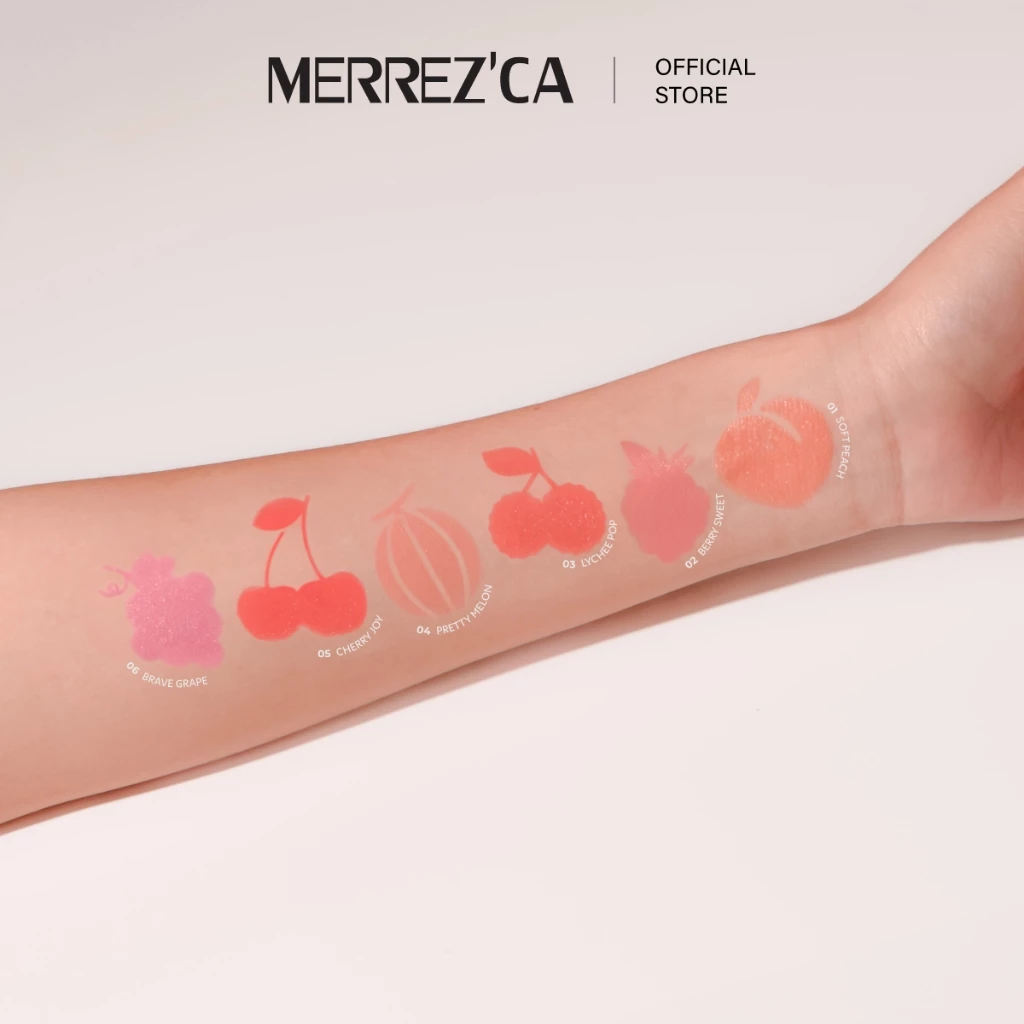 Merrezca Velvet Touch Cushion Blusher บลัชคุชชั่น บำรุงผิว โกลว์เป็นธรรมชาติ thumbnail 8