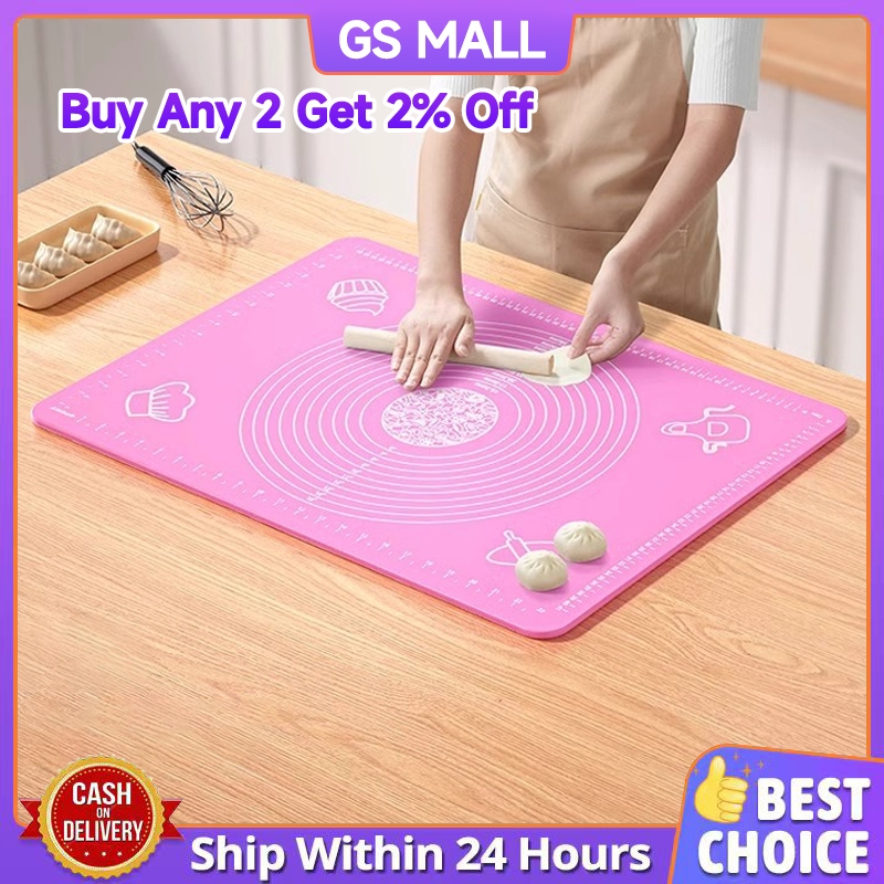 🔥ส่งฟรี🔥 แผ่นรองนวดแป้ง มีให้เลือก 5 ขนาด! 2สี! แผ่นนวดแป้ง แผ่นซิลิโคนรองนวดแป้ง แผ่นรองนวดซิลิโคน