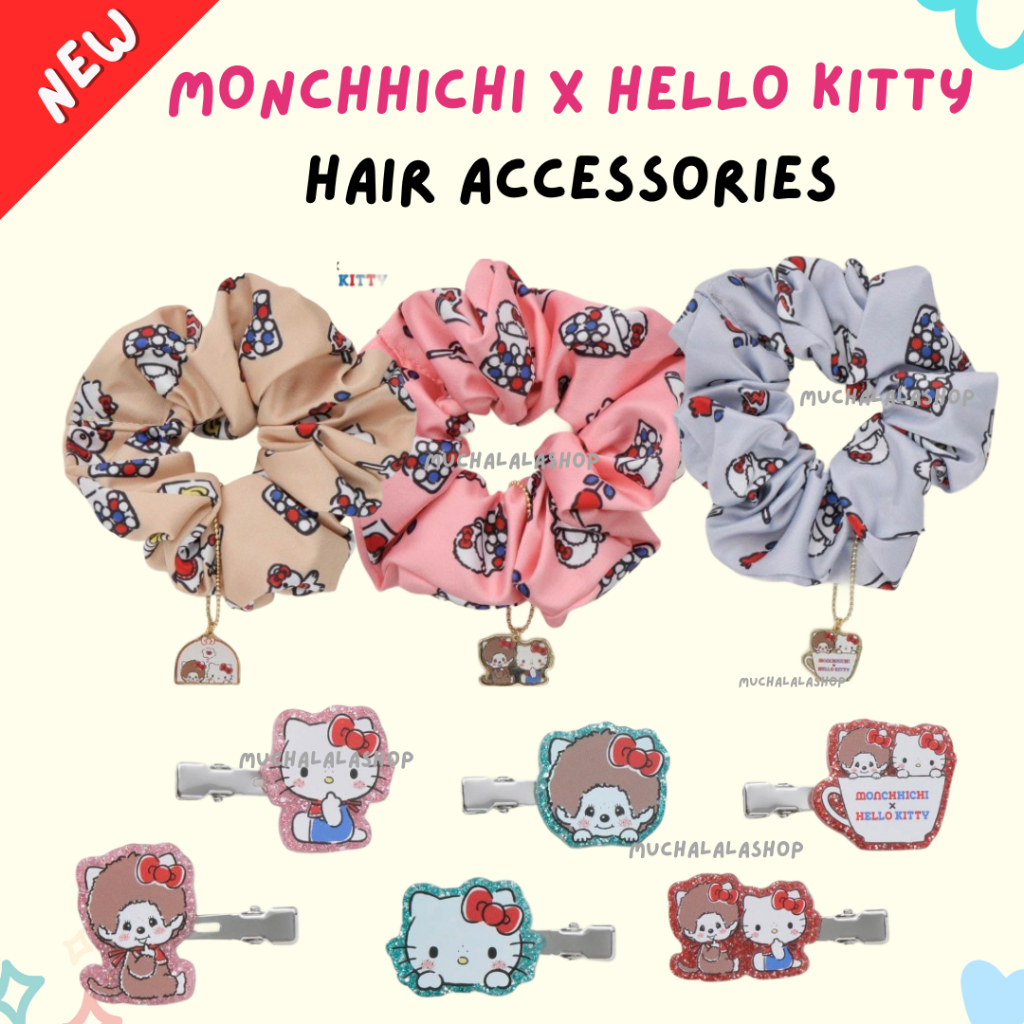 [Update : ใหม่ พร้อมส่ง] กิ๊บซานริโอ้ MONCHICHI x KITTY /// SANRIO กดยากมากค่ะ ใช้โค้ดลดได้จ้า
