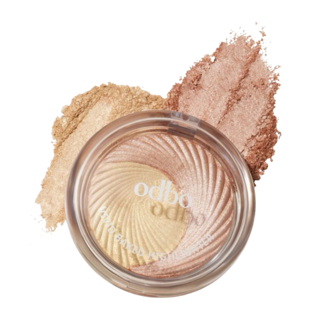 ODBO Vivid Baked Highlighter (OD106) 2 เฉดสีในตลับเดียว