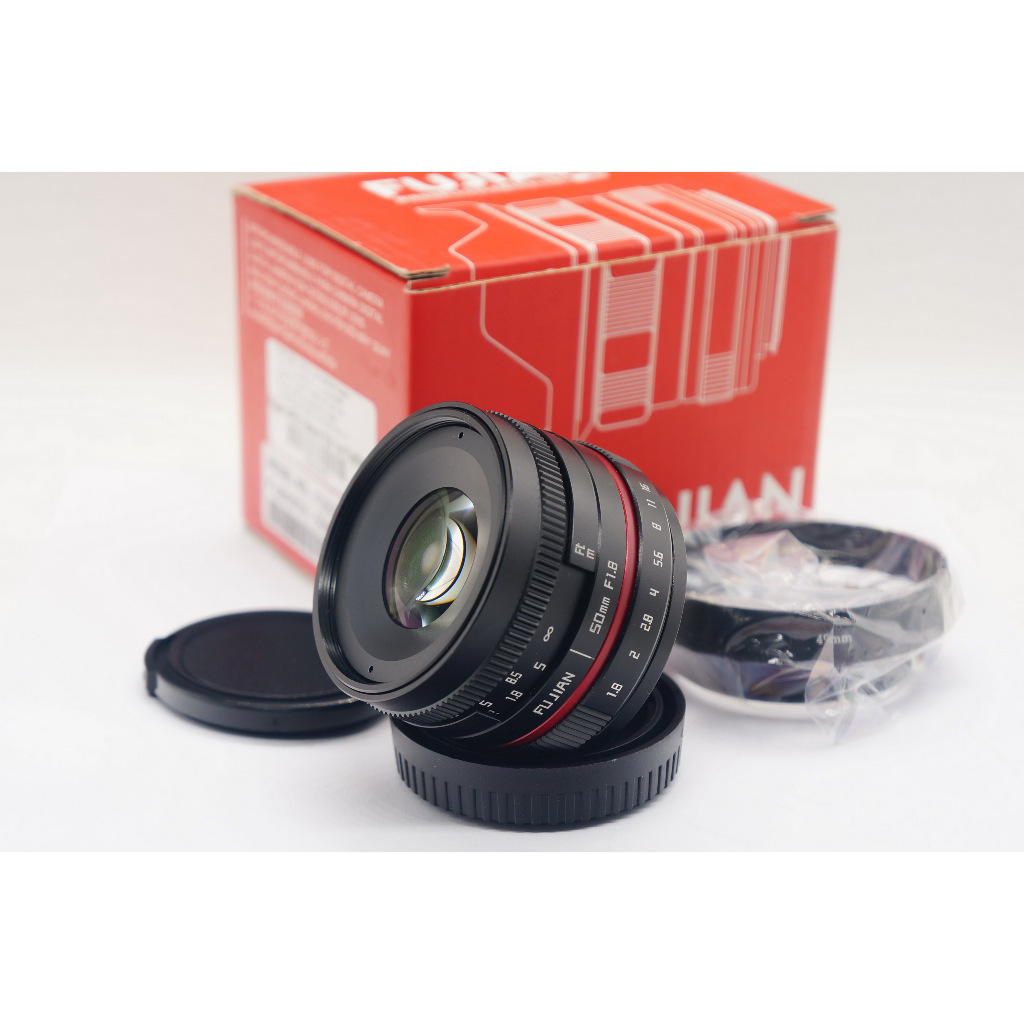 Fujian Lens APSC 50mm f1.8 เลนส์มือหมุน Fuji X-series/ Sony E mount ใหม่ แกะเช็ค