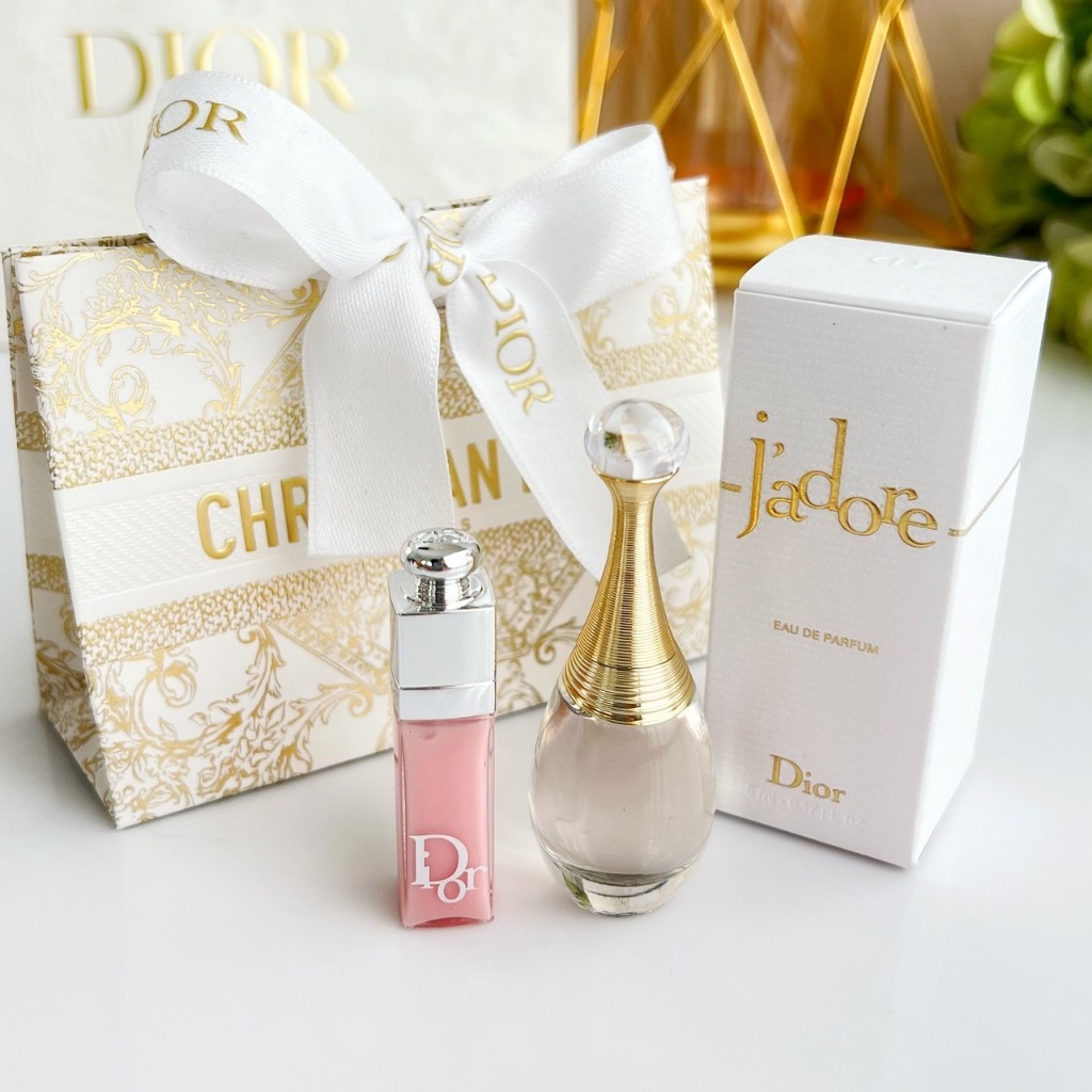 เซ็ทน้ำหอมจิ๋ว Dior Jadore Miniature Set 2 Items - Perfume & Lip Gloss
