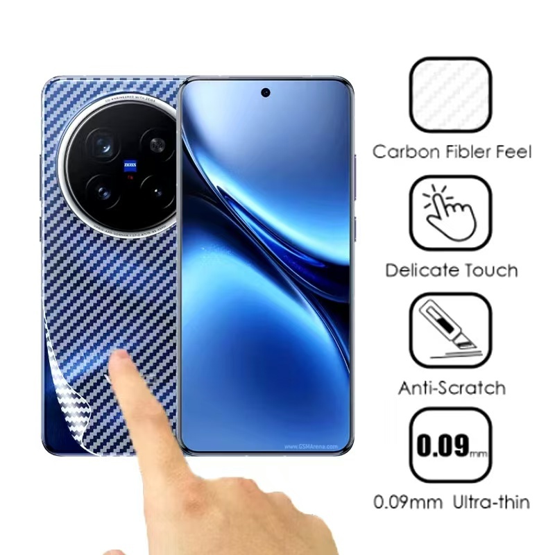 Vivo X200 Ultra 5G/X200Proตรงรุ่น(พร้อมส่งในไทย)ฟิล์มหลังลายเคฟล่าVivo X200/Vivo X200 Pro