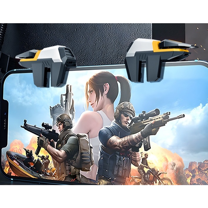DY11 จอย PUBG (1คู่) 4ตำแหน่ง แบบหนีบ ใส่เคสได้ ตัวช่วยยิงเกมแนว PUBG จอยเกม จอยเกมส์ จอยเกมส์มือถือ จอยเกมส์ pubg ฟีฟาย