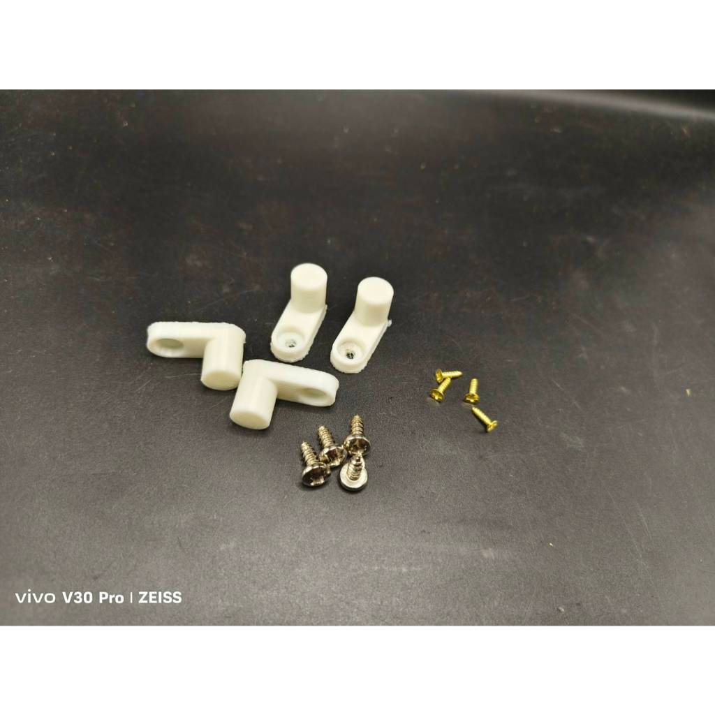 ขาตั้งตัว L ยึด ขาตั้งบอร์ด ขาตั้งแผงวงจรอิเล็กทรอนิกส์ งาน 3D พร้อมสกรูยึด ครบชุด 4ตัว