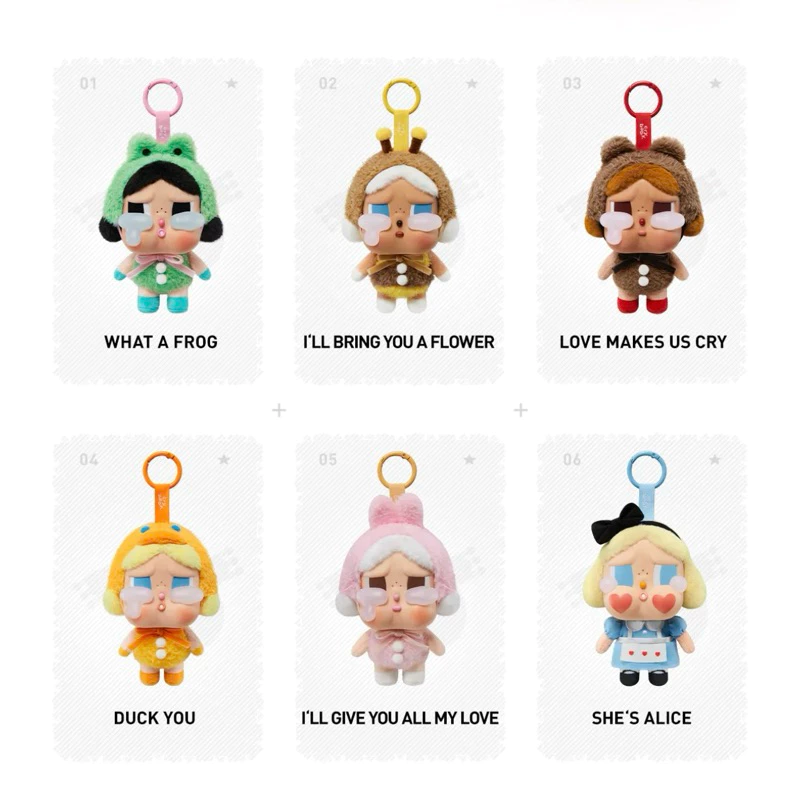 ส่งด่วน‼️ พร้อมส่งจากไทย แท้💯% CRYBABY Crying Again Series-Vinyl Face Plush Blind Box