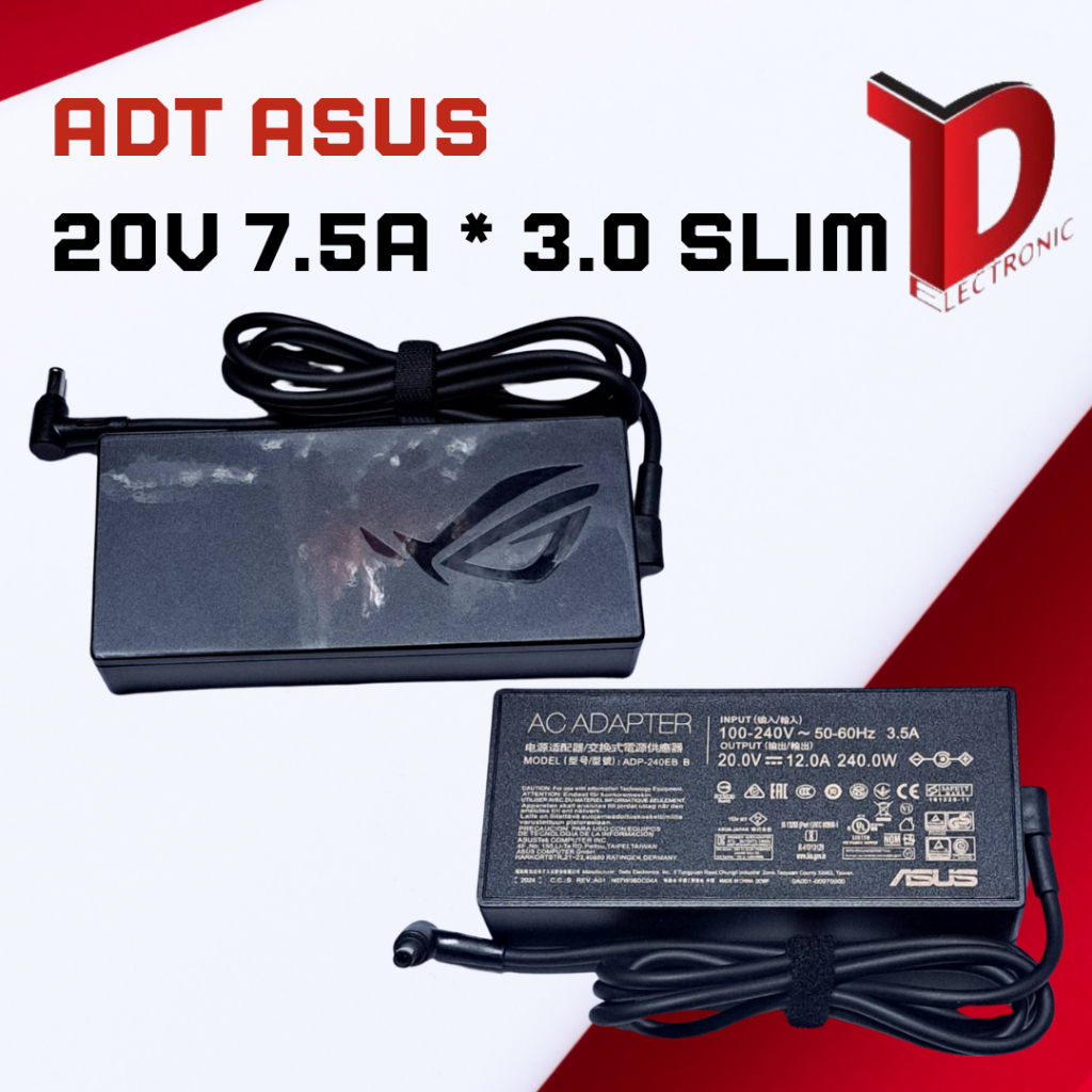 ADAPTER ASUS 20V 7.5A *3.0 SLIM /150W