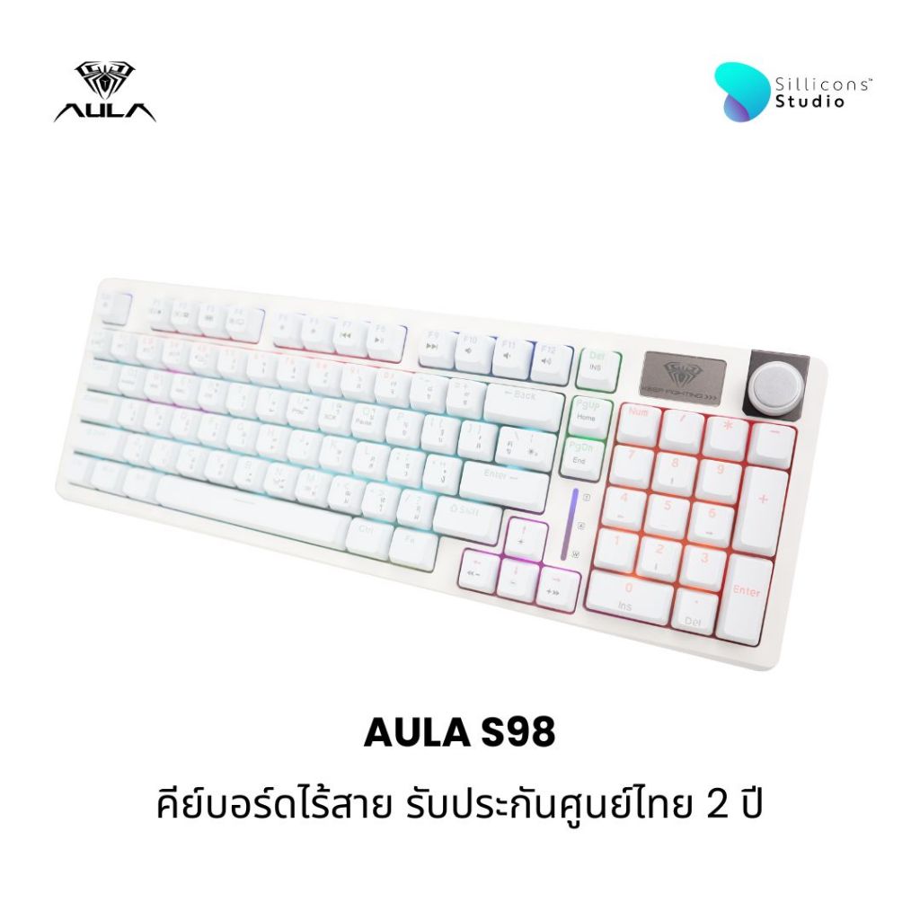 คีย์บอร์ดไร้สาย - AULA S98 - Gasket Mechanical Keyboard คีย์ไทย รับประกัน 2 ปี